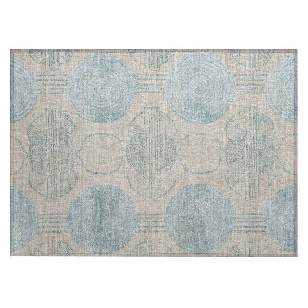 Chantille Machine Washable Indoor/Outdoor Abstract ACN3064 Linen 3 ft. x 4 ft. Area Rug