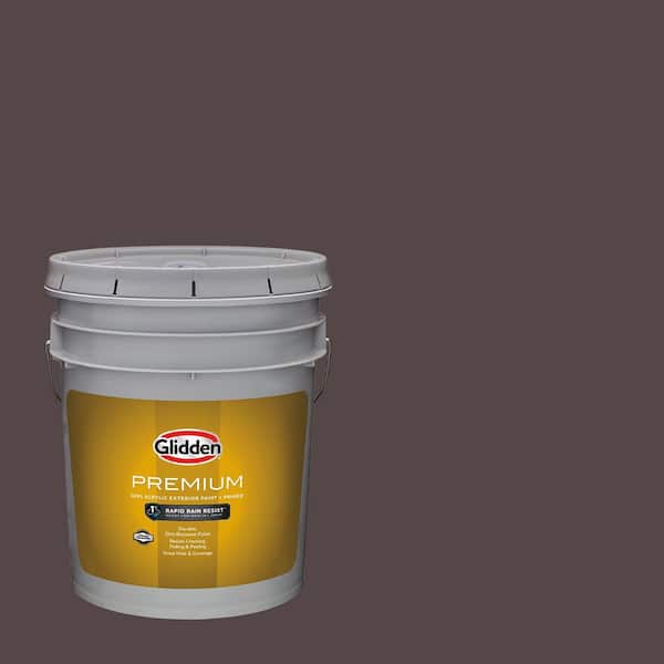 5 gal. PPG1014-7 Black Walnut Flat Exterior Latex Paint