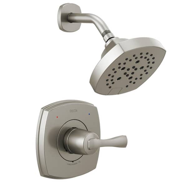 Delta Stryke 1-Handle Wall Mount 5-Spray Shower Faucet Trim Kit in Stainless (Valve not Included)