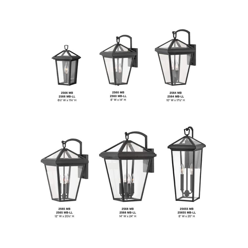 Museum Black Aluminum Outdoor Wall Light with Clear Glass