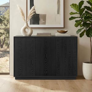 Alston Black Grain MDF 47.5 in. Buffet Table