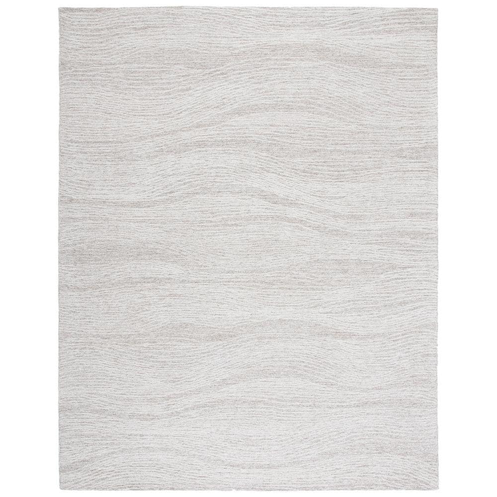 Natural Ivory Hand-Tufted Wool 8' x 10' Area Rug