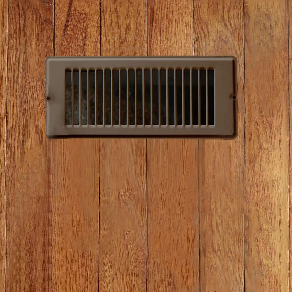 Brown Steel Floor Register for Mobile Homes and RVs