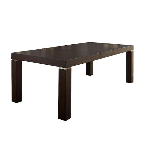 Benjara Modern Style 88 In. Brown Wooden 4-Legs Dining Table (Seats 6 ...