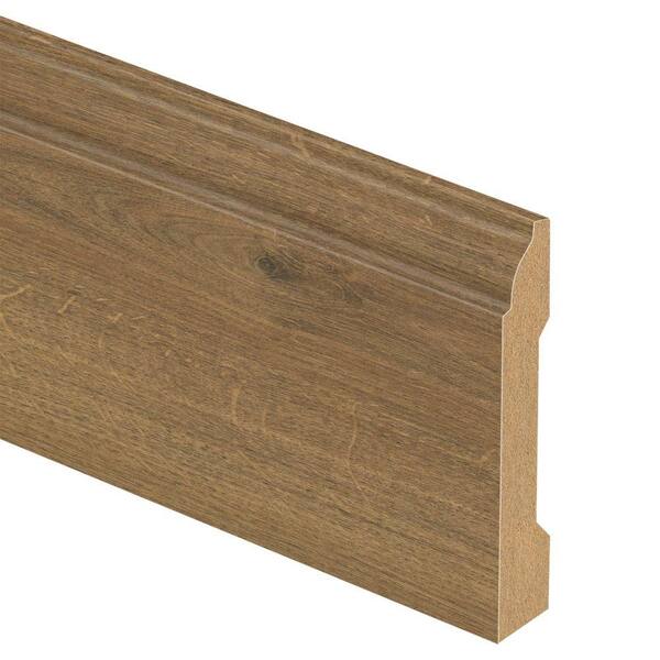 Zamma Hillside Oak 9/16 in. Thick x 3-1/4 in. Wide x 94 in. Length Laminate Wall Base Molding-DISCONTINUED