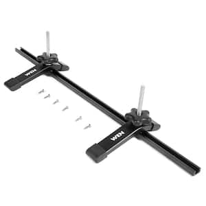 24 in. Universal T-Track and Hold Down Clamps Kit for Woodworking