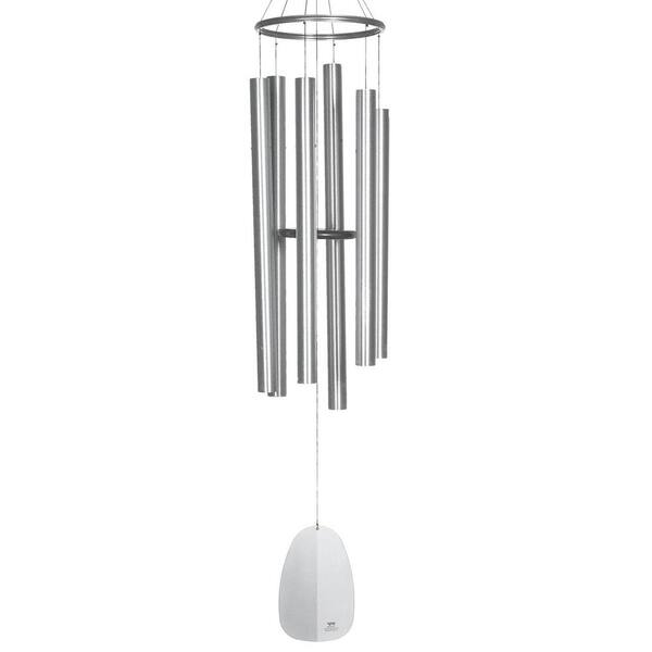 WOODSTOCK CHIMES Signature Collection, Windsinger Chimes of Apollo, Silver 68 in. Wind Chime