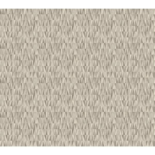 York Wallcoverings Tan Opaline Paper Unpasted Matte Wallpaper, 27-in. by 27-ft.