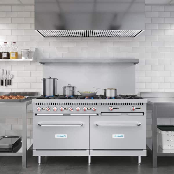 Koolmore 60 in. Commercial 10 Burner Natural Gas Commercial Range