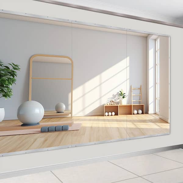 LuxHomez Extra-Large 46 in. W x 84 in. H Rectangular Frameless
