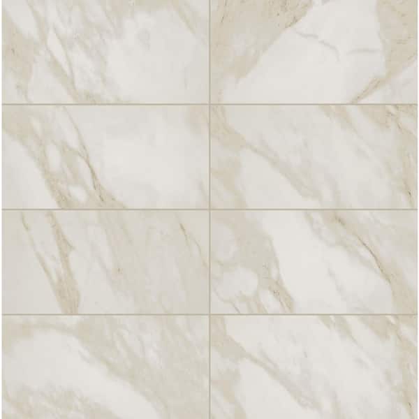 TKC042 ペルティナクス Daltile Perpetuo Brilliant White 12 in. x 24 in. Polished
