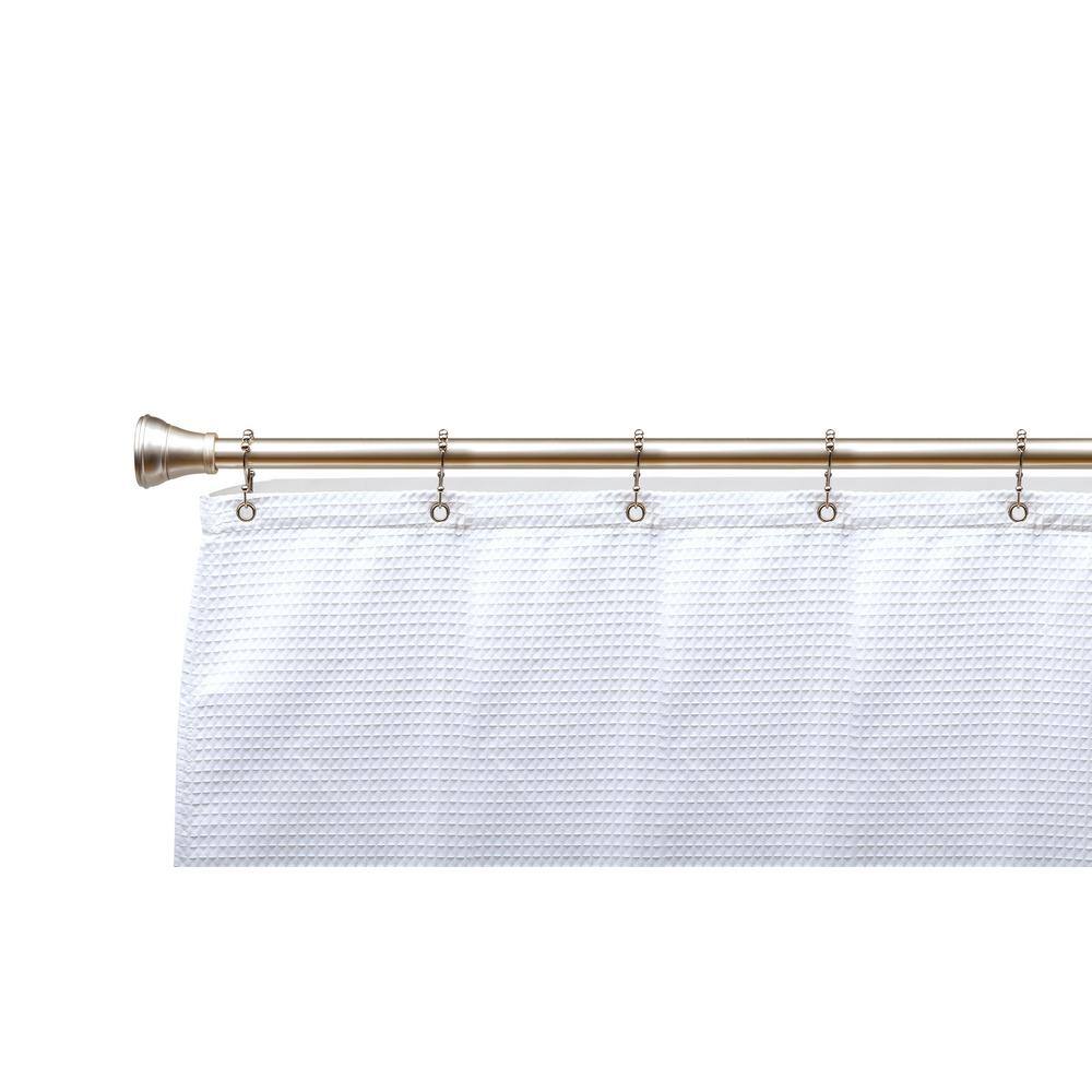 Brushed Nickel Double Roller Ball Shower Curtain Hooks