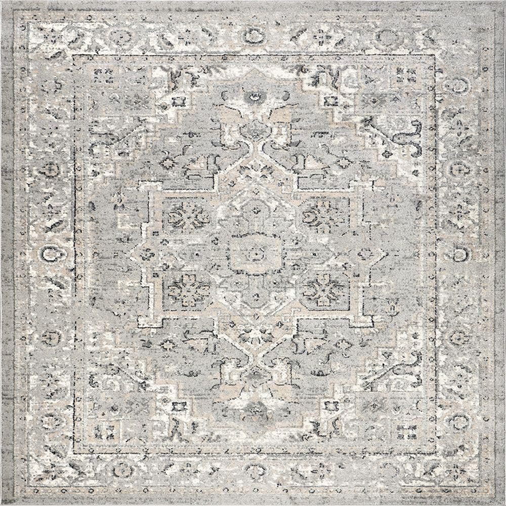 nuLOOM Essa Vintage 13 ft. x 15 ft. Light Grey Living Room