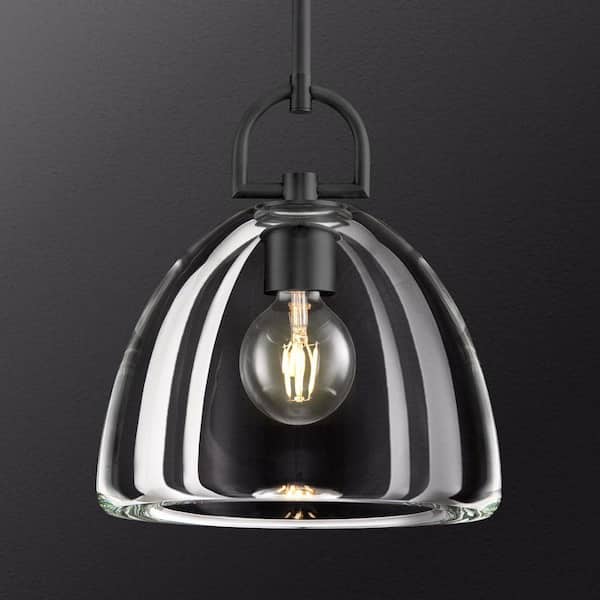 PUYRNF 11 in. 1-Light Dimmable LED Kitchen Island Pendant Light