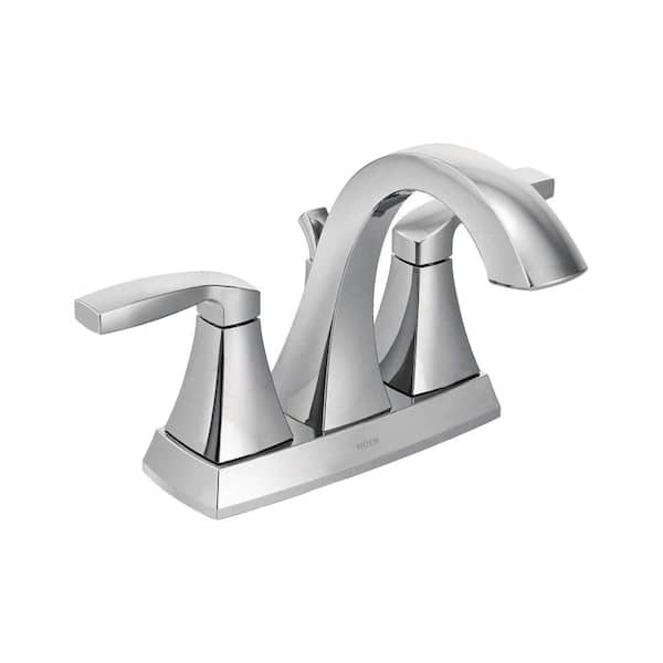 Moen Voss 4 In Centerset 2 Handle, Home Depot Bathroom Sink Faucets Chrome