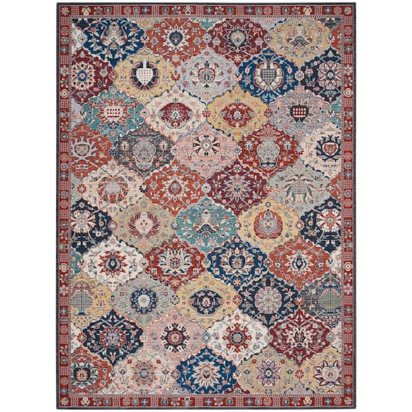 Nourison Parisa Multicolor 10 ft. x 14 ft. Bordered Transitional Area Rug