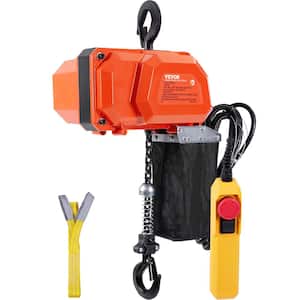 Electric Chain Hoist 330 lbs. Overhead Crane with G80 Chain, 10 ft. Wired Remote Control and 10 ft. Lifting Height