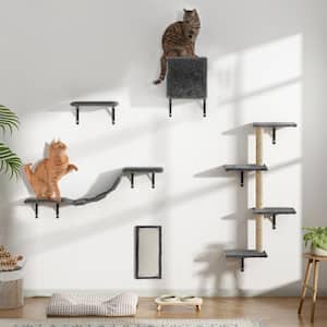 5-Piece Wall Mounted Cat Tree Shelves