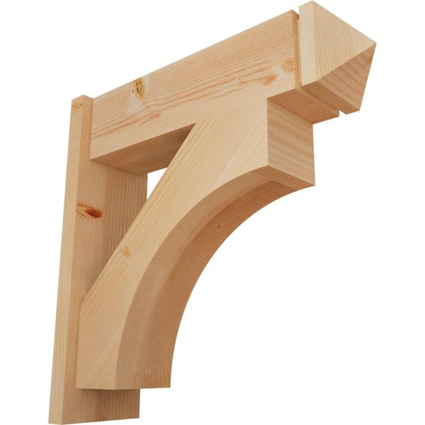 Ekena Millwork 8 in. x 26 in. x 26 in. Westlake Arts and Crafts Smooth Douglas Fir Outlooker