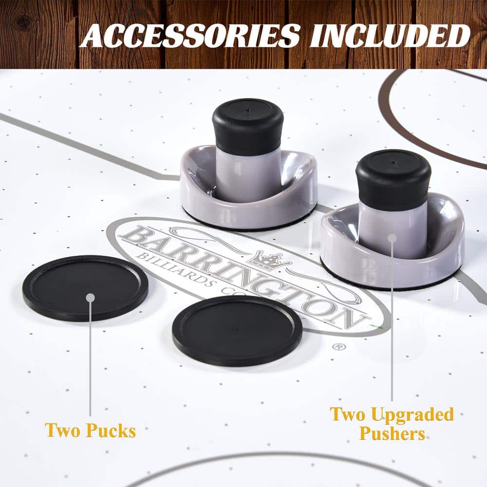 Barrington 5-ft Gray and Brown Air Hockey Table with Electronic Scorer
