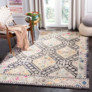 Madison Black/Yellow 9 ft. x 12 ft. Geometric Area Rug