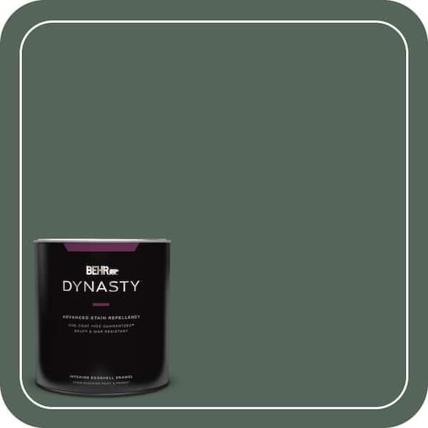 BEHR DYNASTY 1 qt. #460F-6 Medieval Forest Eggshell Enamel Interior Stain-Blocking Paint & Primer