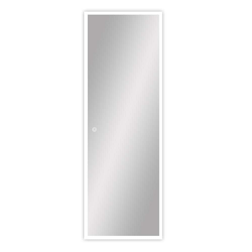 22 in. W x 65 in. H LED Lighted Rectangular Frameless Wall-Mounted Single b