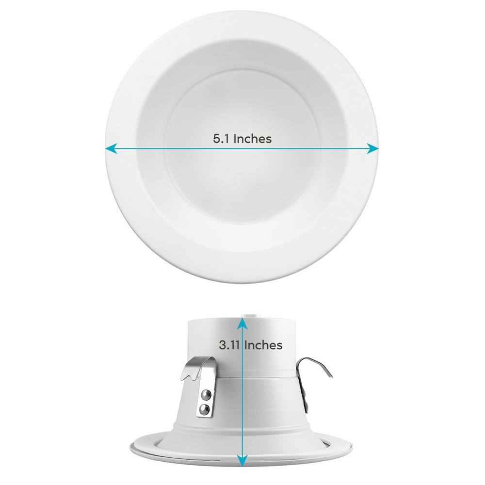 Modern 4'' LED Recessed Lighting Kit with Color Temperature Control