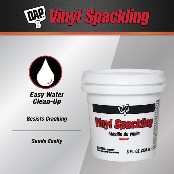 Ready-to-Use 8 oz. White Vinyl Spackling (12-Pack)