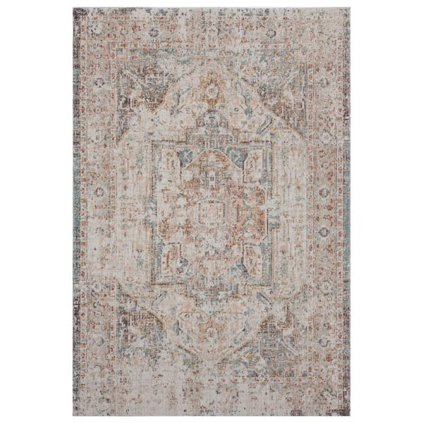 HomeRoots Beige 8 ft. x 10 ft. Woven Polypropylene Indoor/Outdoor Area Rug
