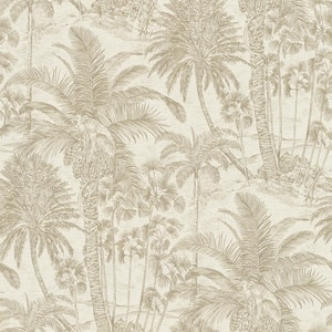 Yubi Gold Palm Trees Wallpaper