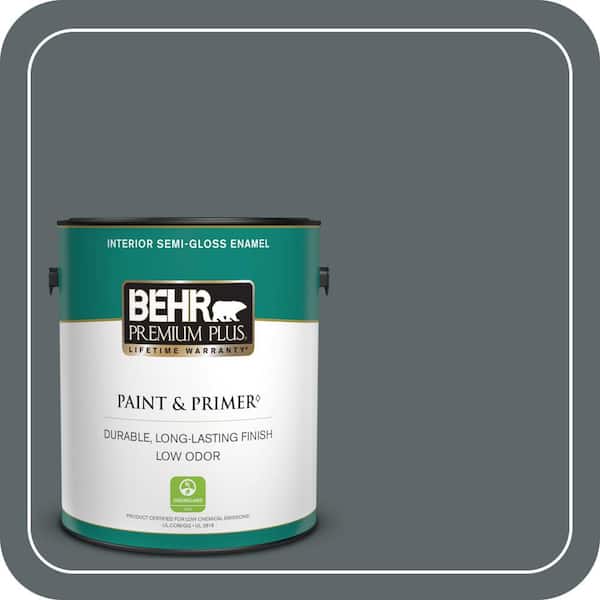 BEHR PREMIUM PLUS 1 gal. #PPU25-20 Le Luxe Semi-Gloss Enamel Low Odor Interior Paint & Primer