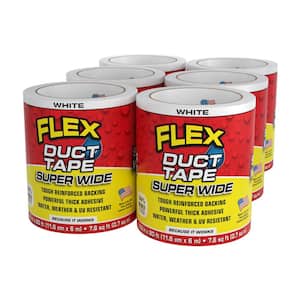 Flex Duct Tape White 4.60" x 20' (6-Pack)