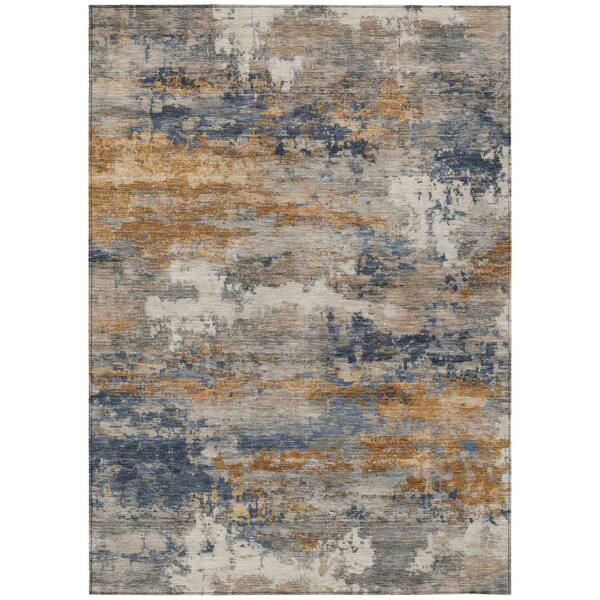 Chantille Machine Washable Indoor/Outdoor Abstract ACN2810 Granite 5 ft. x 7 ft. 6 in. Area Rug