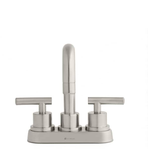 Glacier Bay Dorset 4 in. Centerset Double-Handle High-Arc Bathroom