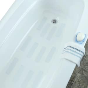Decorative Color Selection 12 Foot Shaped Bathtub/Shower Appliques Safety Non Slip Treads White