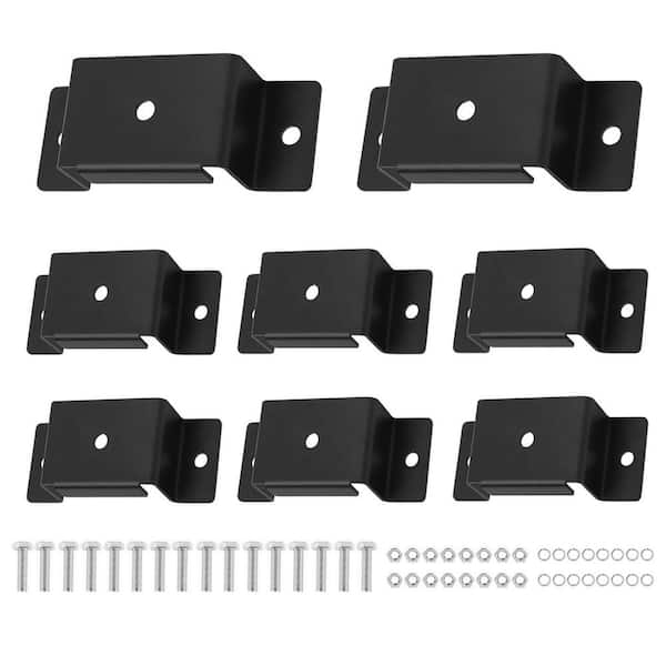 Angel Sar Trailer Stake Pocket Bracket for 2 in. x 4 in. lumber, Included Mounting Bolts and Nuts... (8-Pack)