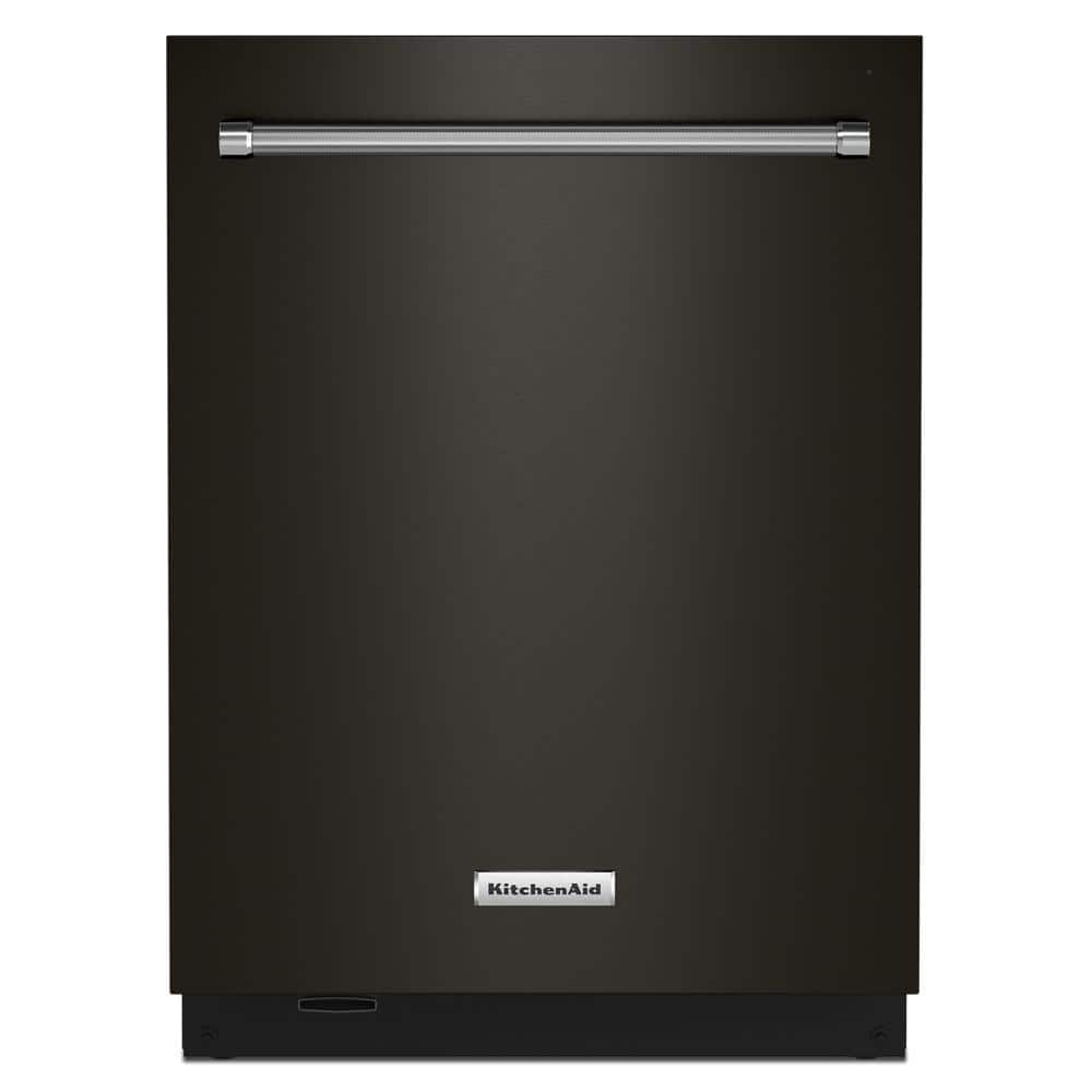 KitchenAid 24 in. Black Stainless Top Control Built-in Tall Tub Dishwasher with Stainless Steel Tub and Third Level Rack, 44 dBA, Black Stainless Steel with PrintShield&#226;„&#162; Finish