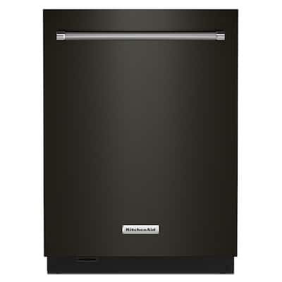 24 in. Black Stainless Top Control Built-in Tall Tub Dishwasher with Stainless Steel Tub and Third Level Rack, 44 dBA