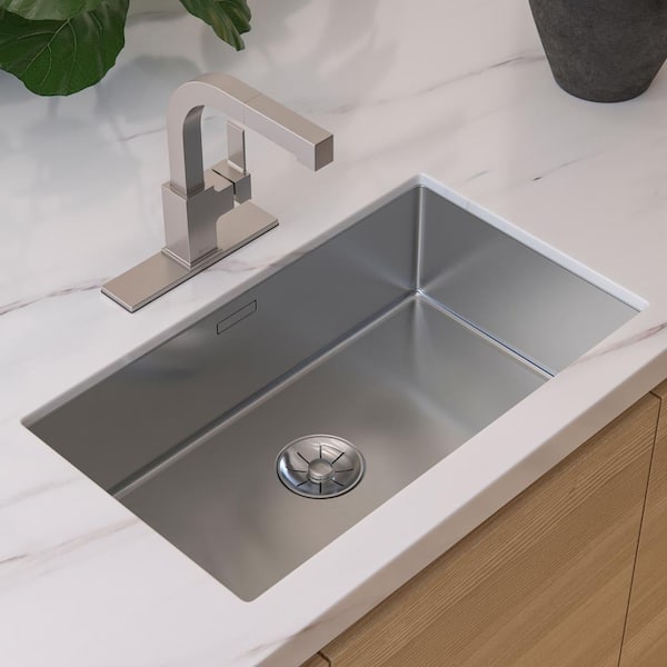 Arkitek Single-Handle Pull-Out Sprayer Kitchen Faucet Stainless Steel