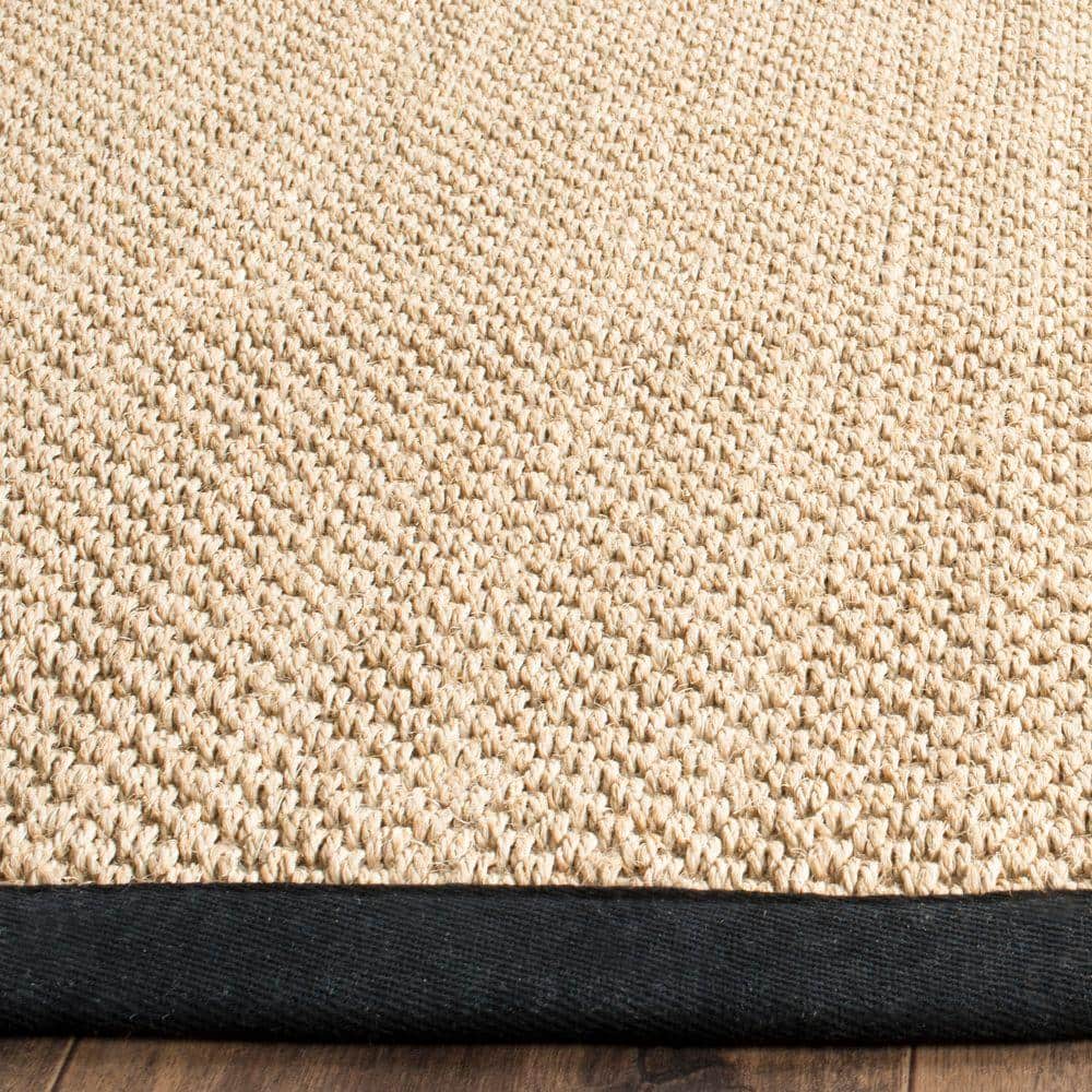 Hand-Knotted Maize & Black Seagrass 2'6" x 4' Area Rug
