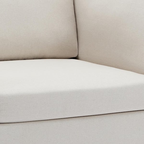 Harper & Bright Designs 50.4 in. Pillow Top Arm Linen Harper & Bright Designs 50.4 in. Pillow Top Arm Linen
