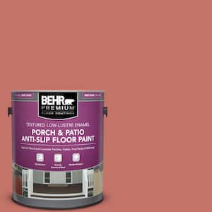 1 gal. #PPU1-05A Red Coral Textured Low-Lustre Enamel Interior/Exterior Porch and Patio Anti-Slip Floor Paint