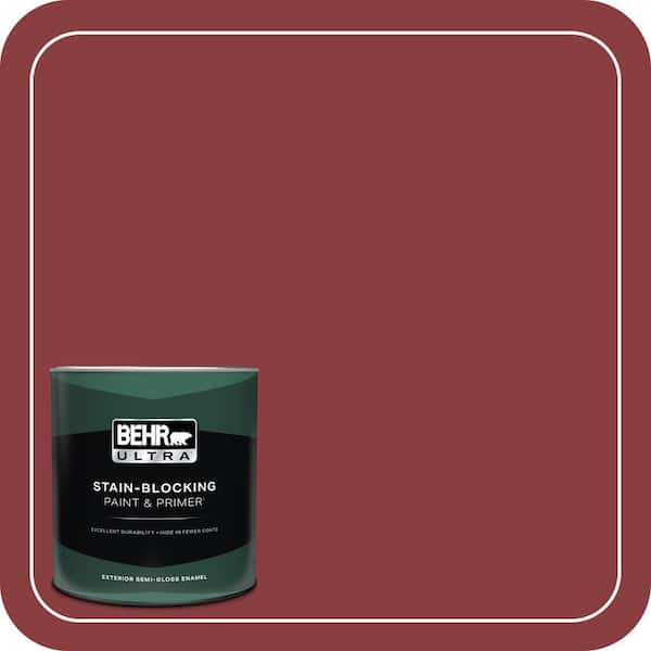 BEHR ULTRA 1 qt. Home Decorators Collection #HDC-WR14-11 Cranberry Tart Semi-Gloss Enamel Exterior Paint & Primer