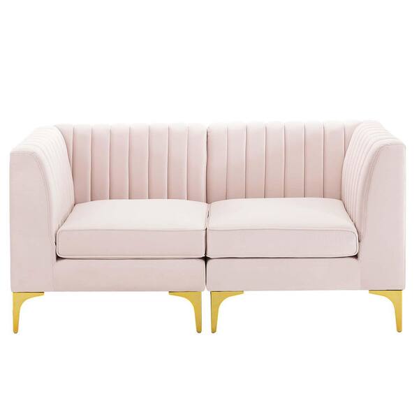 MODWAY Triumph 63 in. Square 1-piece Velvet Rectangle