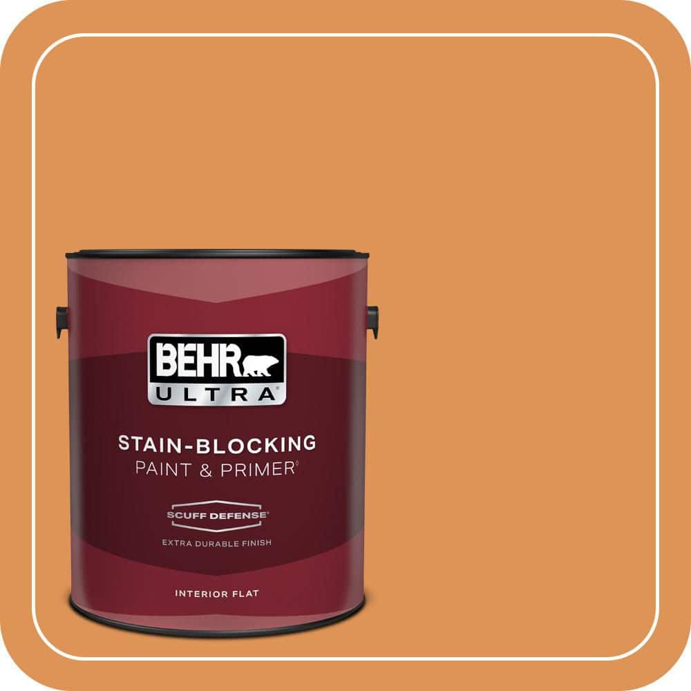 1 gal. #270D-6 Pumpkin Toast Extra Durable Flat Interior Paint & Primer price history on PriceWatchPro