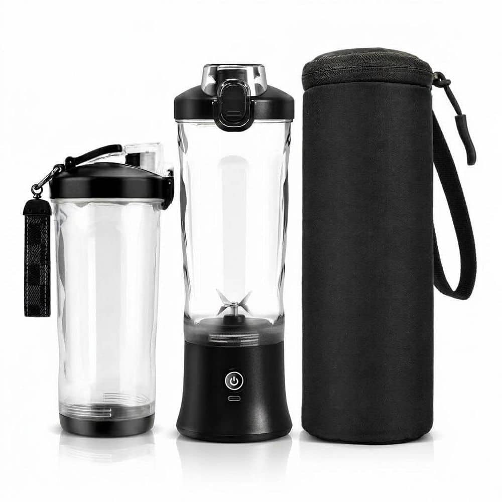 Black 20OZ Stainless Steel Portable Blender Bottle with Insulated Sleeve for Smoothies and Shakes price history on PriceWatchPro
