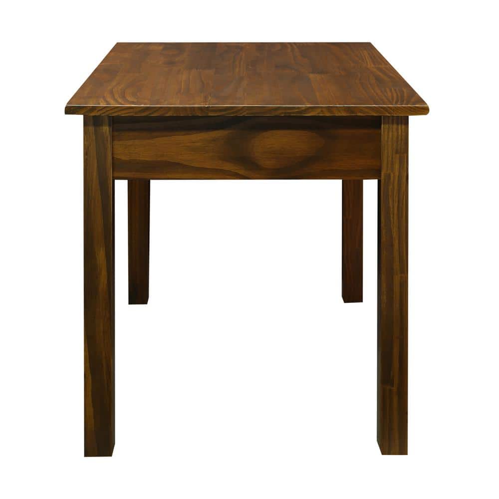 Kennedy 20" Warm Brown Solid Wood End Table with Concealed Storage