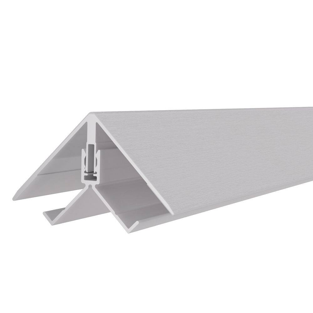 Alusions 2.19 in. x 3.56 in. x 8 ft. Arctic Snow White Composite Aluminum Outside Corner Trim Kit  for .5 in. Board price history on PriceWatchPro