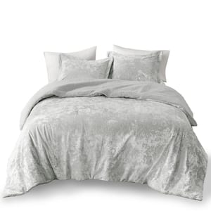 Gemma 2-Piece Silver Polyester Twin/Twin XL Comforter Set